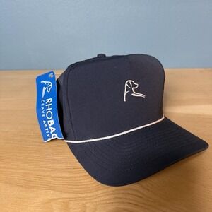 Rhoback Hat Cap Snap Back One Size Blue Performance The Good Boy Rope Dog Mens